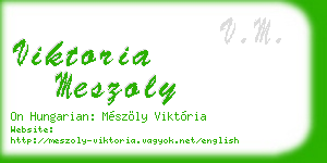 viktoria meszoly business card