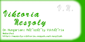 viktoria meszoly business card